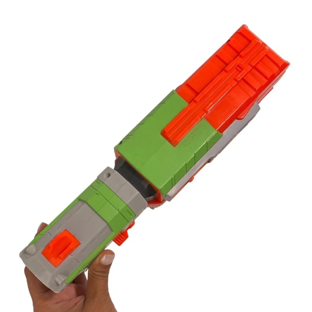 NERF VIGILON Disc Launcher Blaster Toy Gun Orange Green Grey F72Q‎